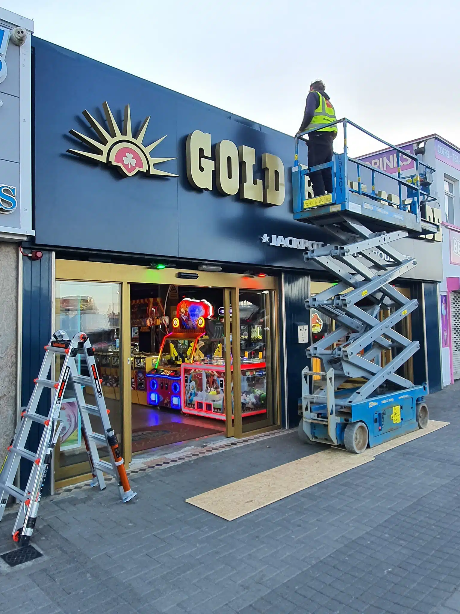 Exterior Builiding Sign - Gold Rush Arcade, Tramore