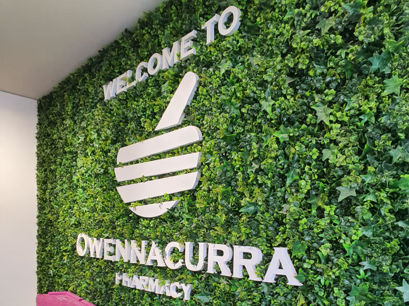 3D wall logos