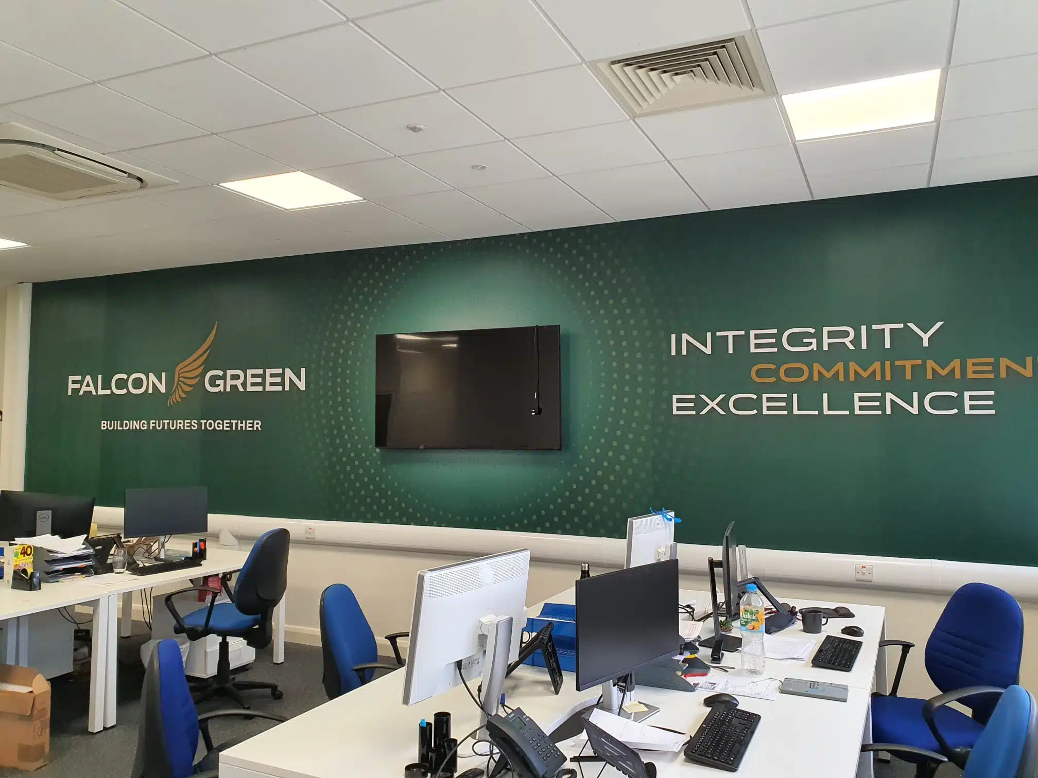 Office Wall Mural for Falcon Green Dublin by Charisma Deisgn