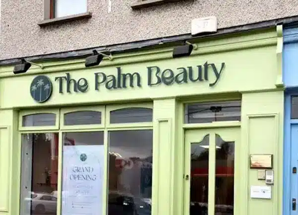 The Palm Beauty 3D Lettering Shop Front