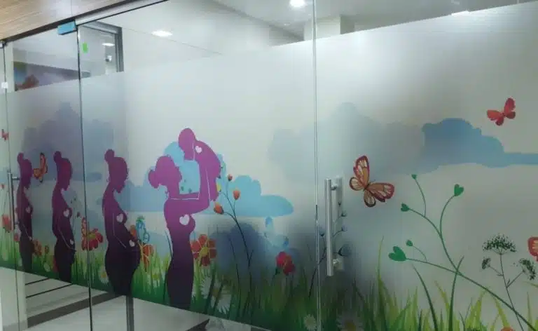 Wall Glass Printed Frosted Vinyl