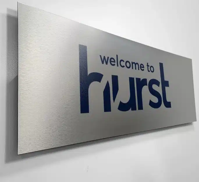 Brushed Aluminium Composite Sign